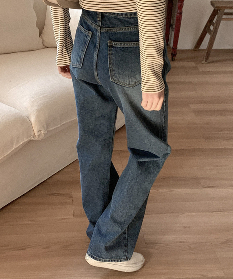 ワイドデニムパンツ DARK DENIM
