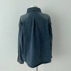 올티 데님 워싱 청남방 숏팬츠 투피스 세트