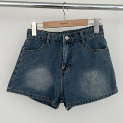 올티 데님 워싱 청남방 숏팬츠 투피스 세트