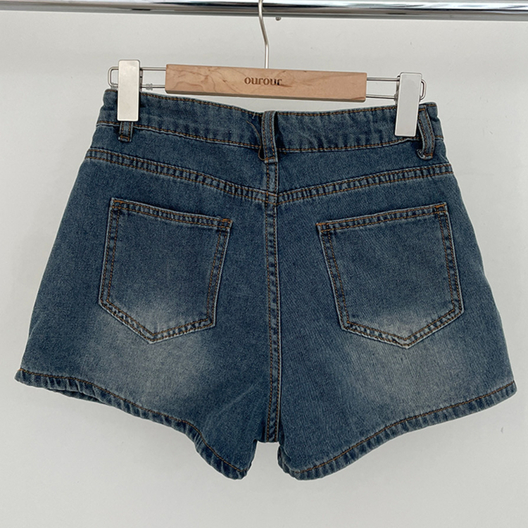 올티 데님 워싱 청남방 숏팬츠 투피스 세트