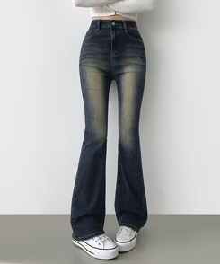 2XL일자 부츠컷 부담스럽지 않은 스판 데님팬츠 진청