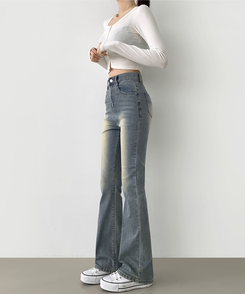 2XL일자 부츠컷 부담스럽지 않은 스판 데님팬츠 빈티지