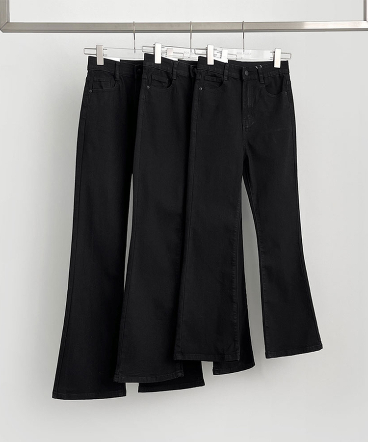 2XL일자 부츠컷 부담스럽지 않은 스판 데님팬츠