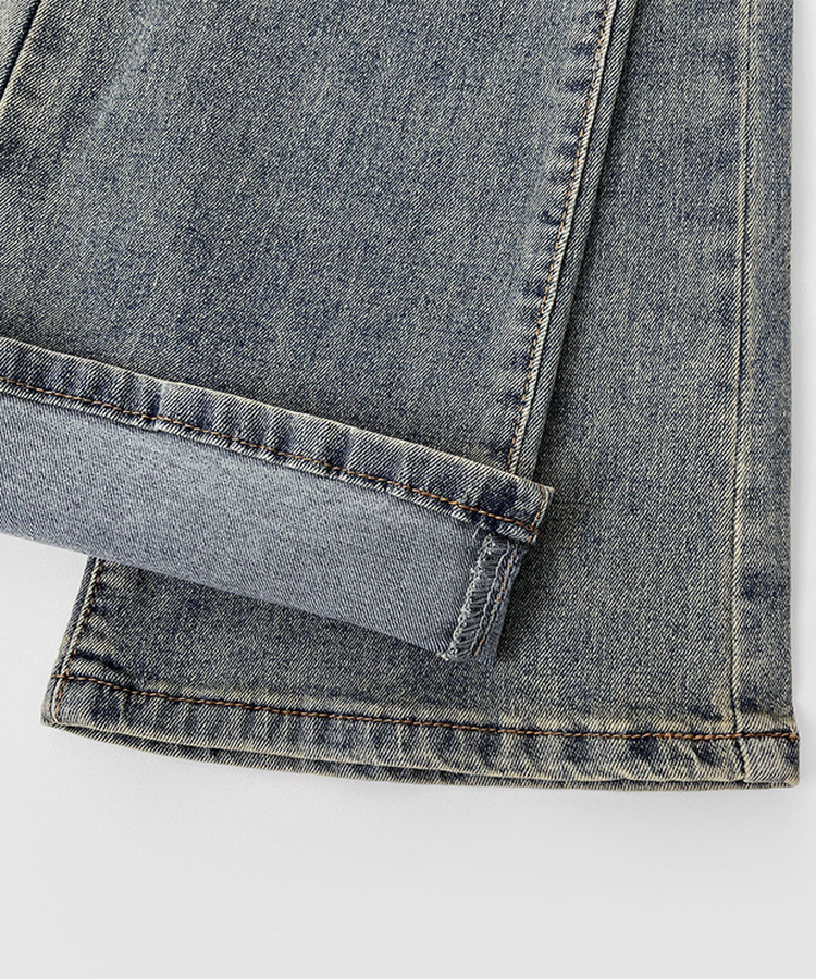 2XL일자 부츠컷 부담스럽지 않은 스판 데님팬츠