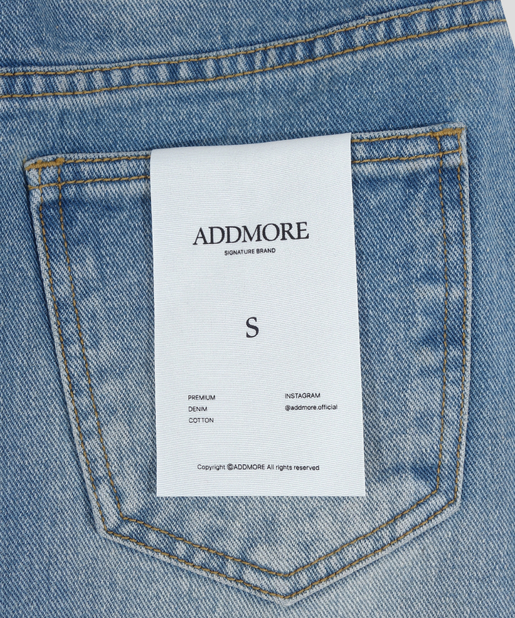 【丈別】ウォッシングデニムスカート