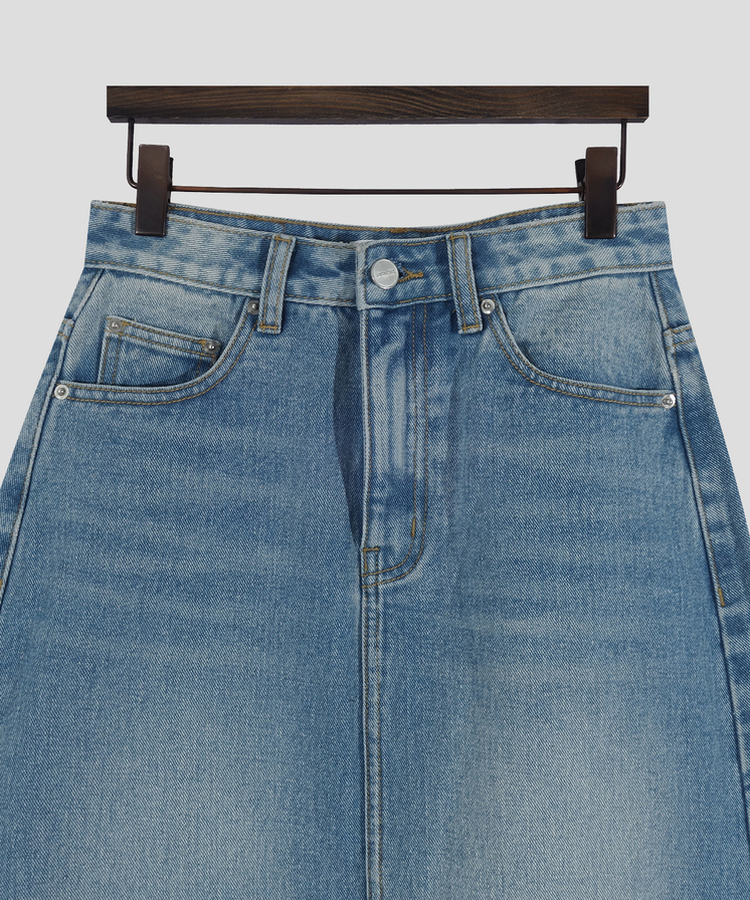 【丈別】ウォッシングデニムスカート