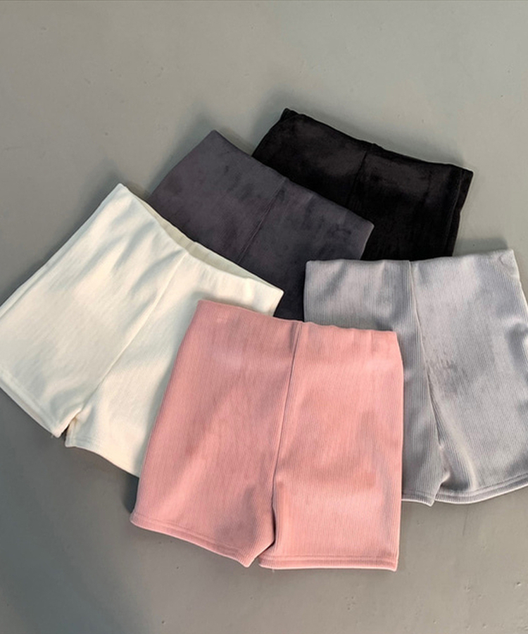 ベロアミンクショートパンツ(5color)