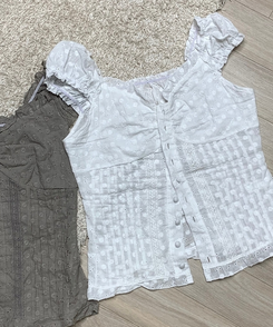 半袖Tシャツ レースビスチェショルダーキャミソール