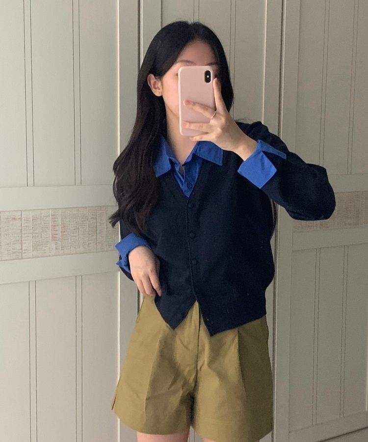 【ベルト付き】ピンタックバミューダショートパンツ BROWN