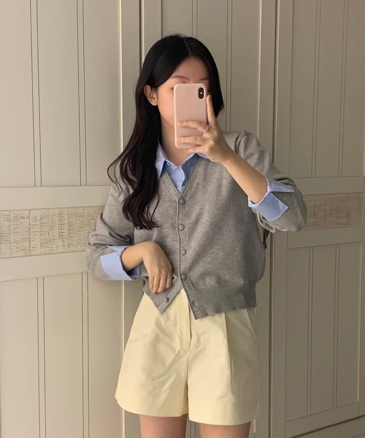 【ベルト付き】ピンタックバミューダショートパンツ IVORY