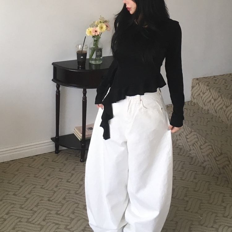 ワイドユニークパンツ IVORY