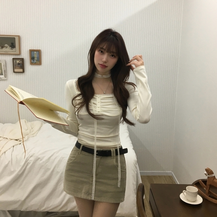 【ベルト付き】コットンカーゴミニスカートパンツ BEIGE