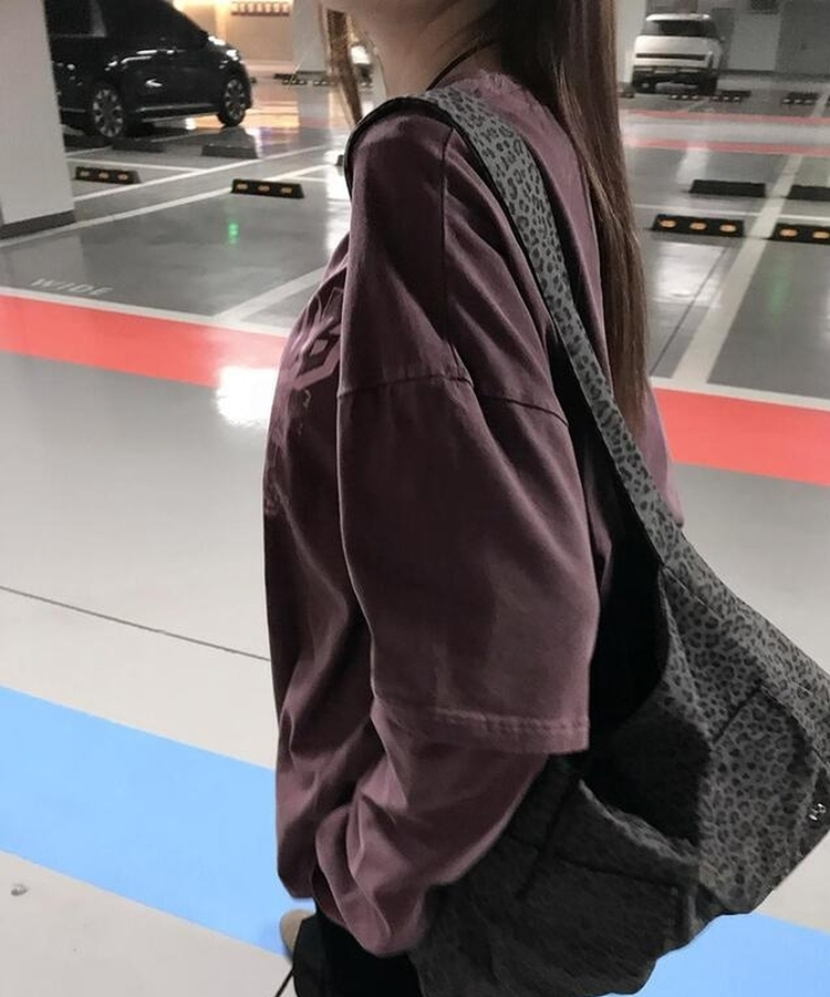 ヒョウ柄ショルダーバッグ BROWN