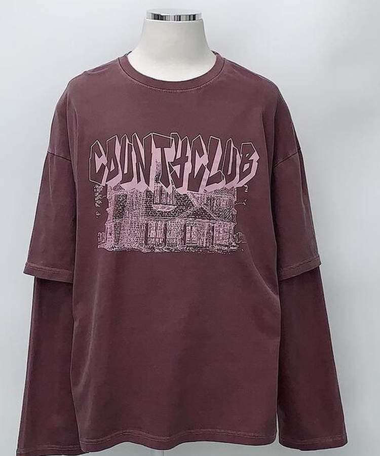 レイヤードピグメントTシャツ