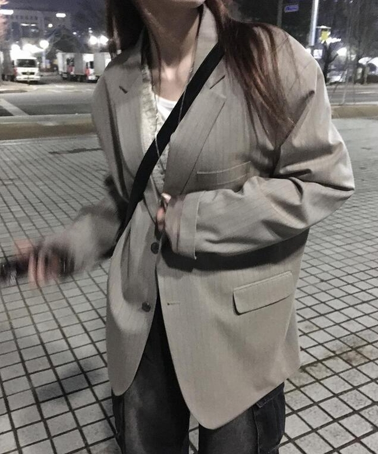 トミーストライプジャケット BEIGE