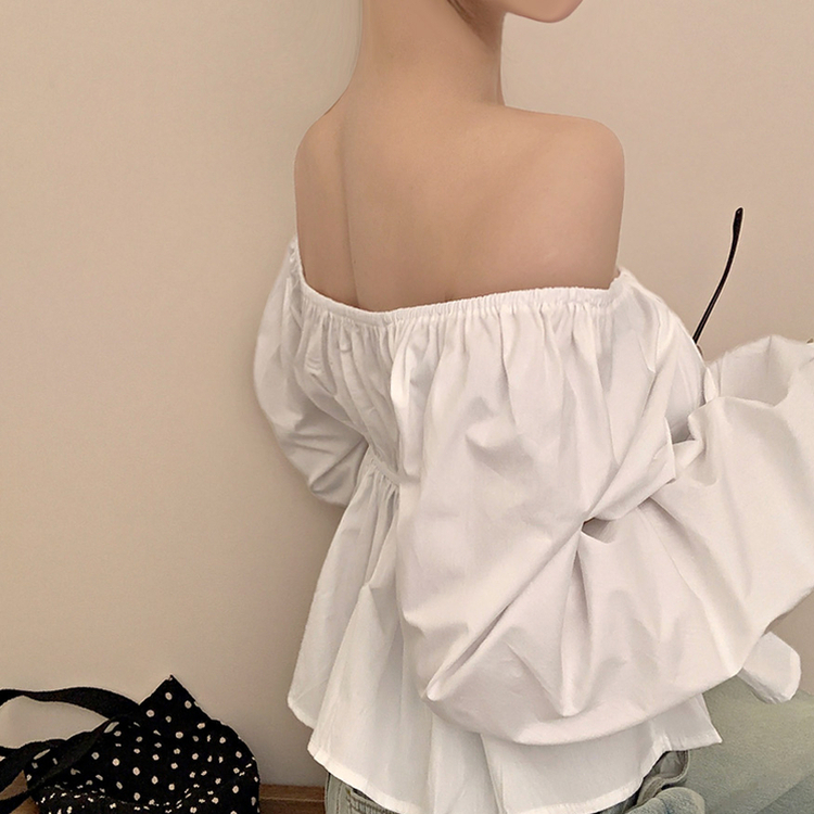スプリングオフショルダーブラウス IVORY