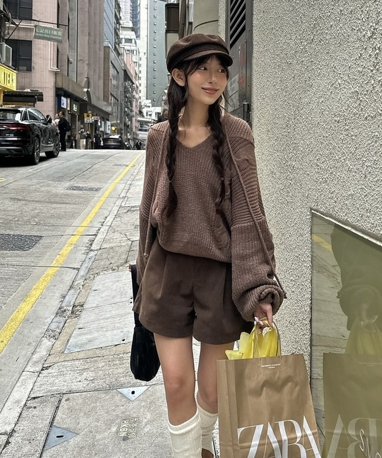 セントラルハンティングキャップ BROWN
