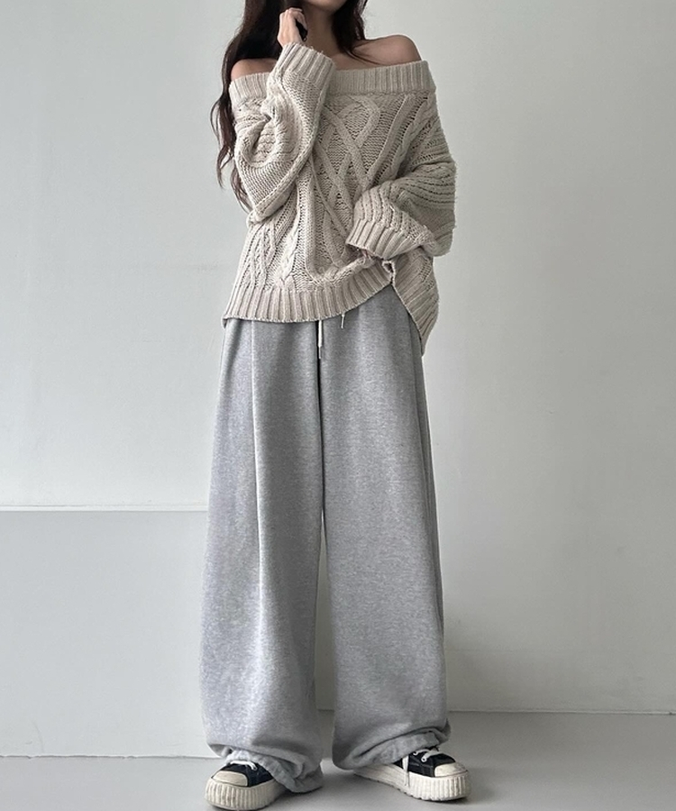 ワイドジョガートレーニングパンツ GREY