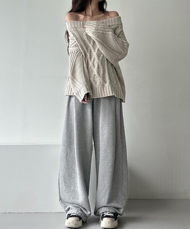 ワイドジョガートレーニングパンツ GREY