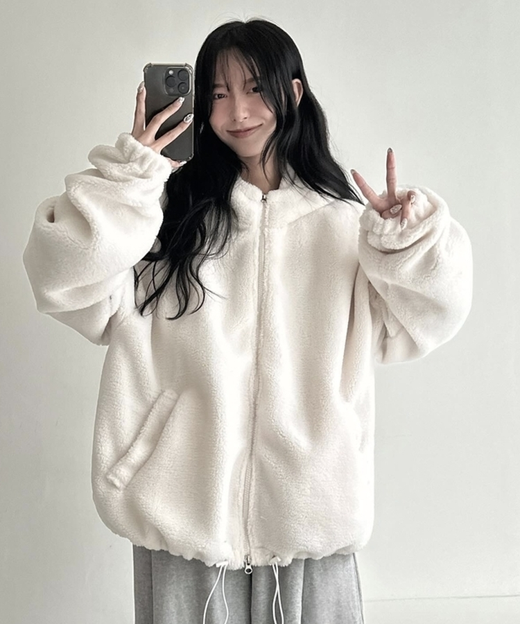 ダンブルフードジップアップ(5color)