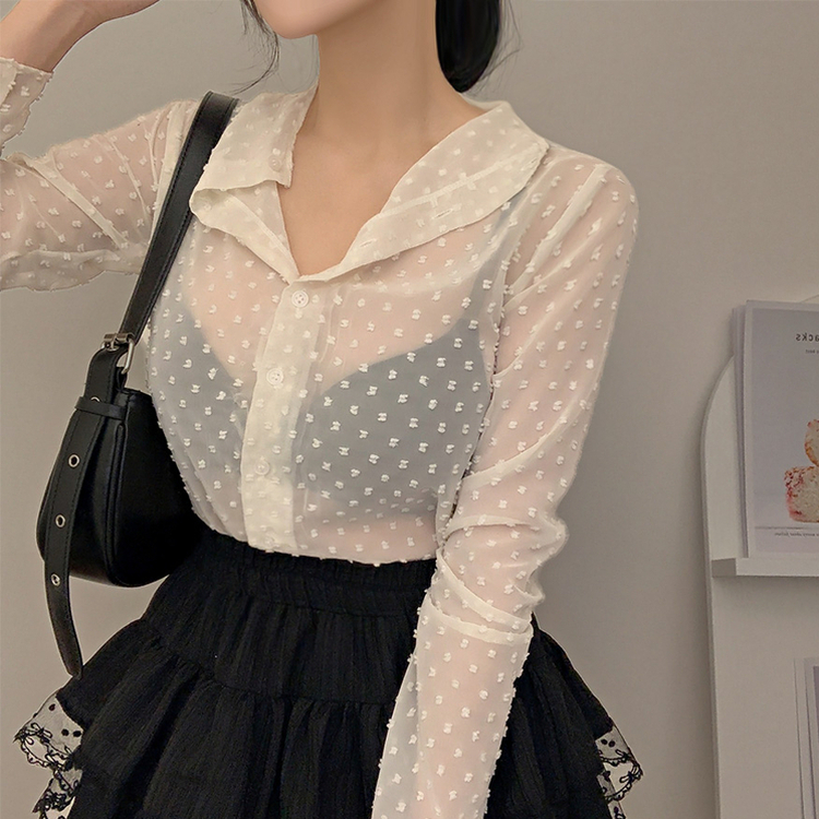 シースルードットブラウス IVORY