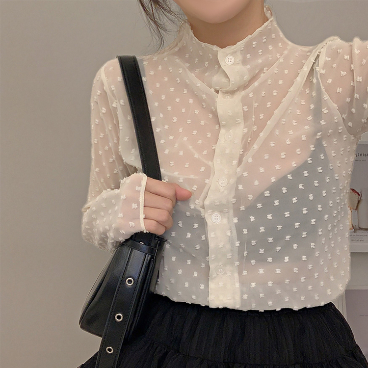 シースルードットブラウス IVORY