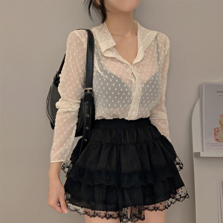 シースルードットブラウス IVORY