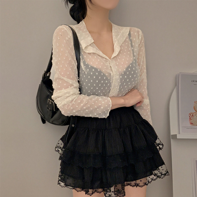 シースルードットブラウス IVORY
