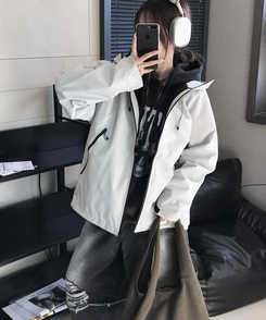 ワイド レイヤードデニムパンツ BLACK DENIM