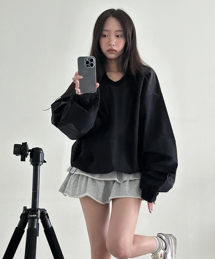 チャルマンナイロントレーナー BLACK