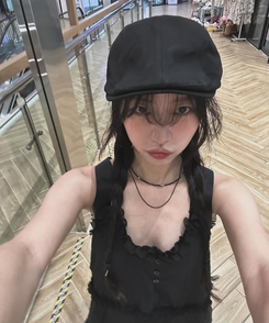 ミニワンピース スポットフリルミニワンピース BLACK