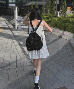 ミニワンピース スポットフリルミニワンピース IVORY