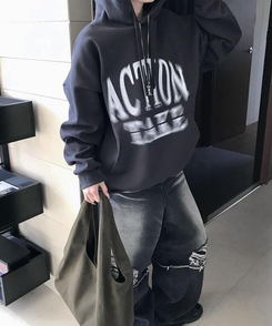 フード テイクレタリングフード CHARCOAL