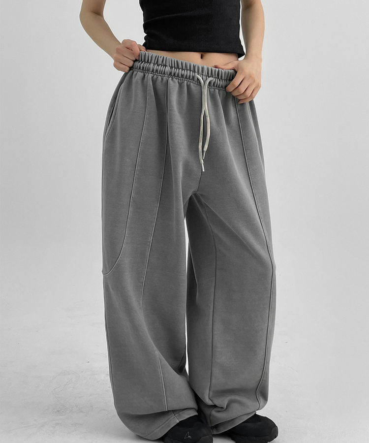 ピグメントカーブバルーンバンディングパンツ GREY