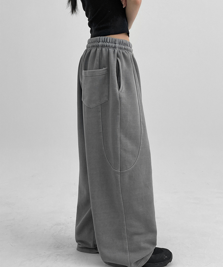 ピグメントカーブバルーンバンディングパンツ GREY