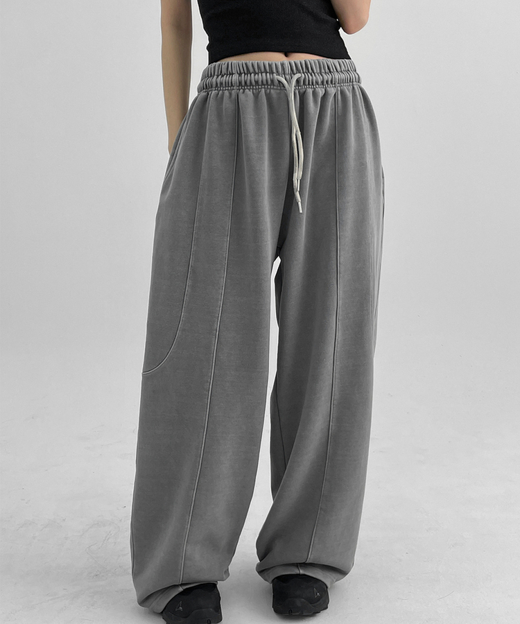 ピグメントカーブバルーンバンディングパンツ GREY