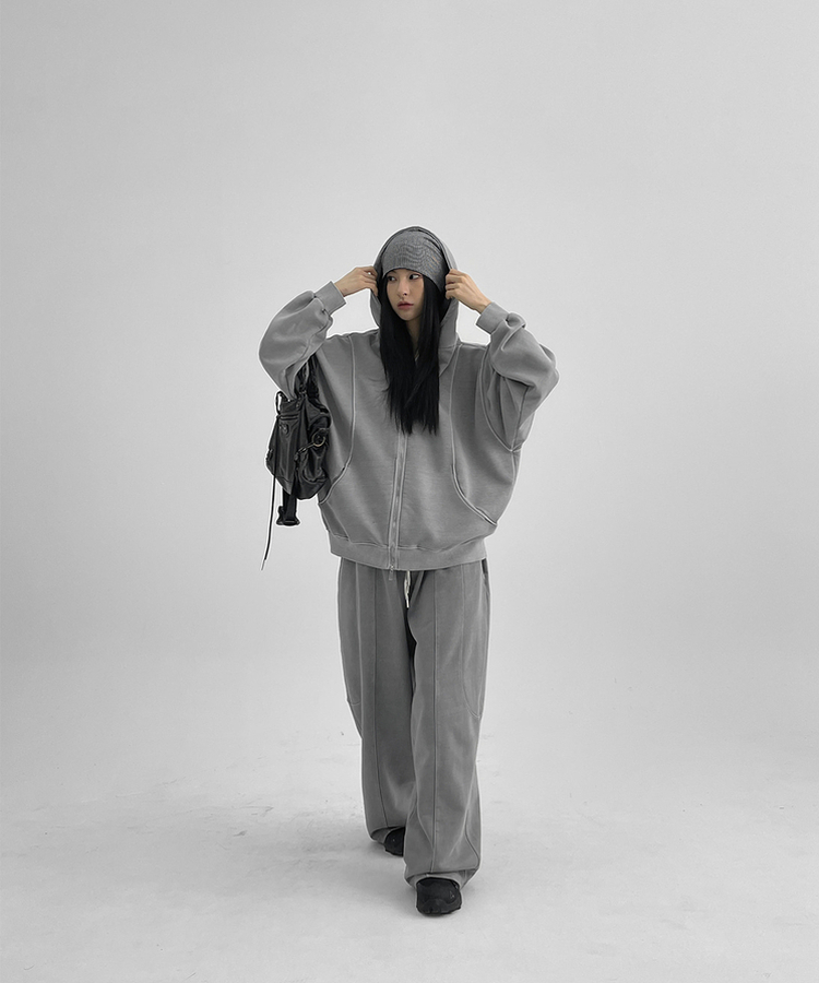 ピグメントカーブバルーンバンディングパンツ GREY