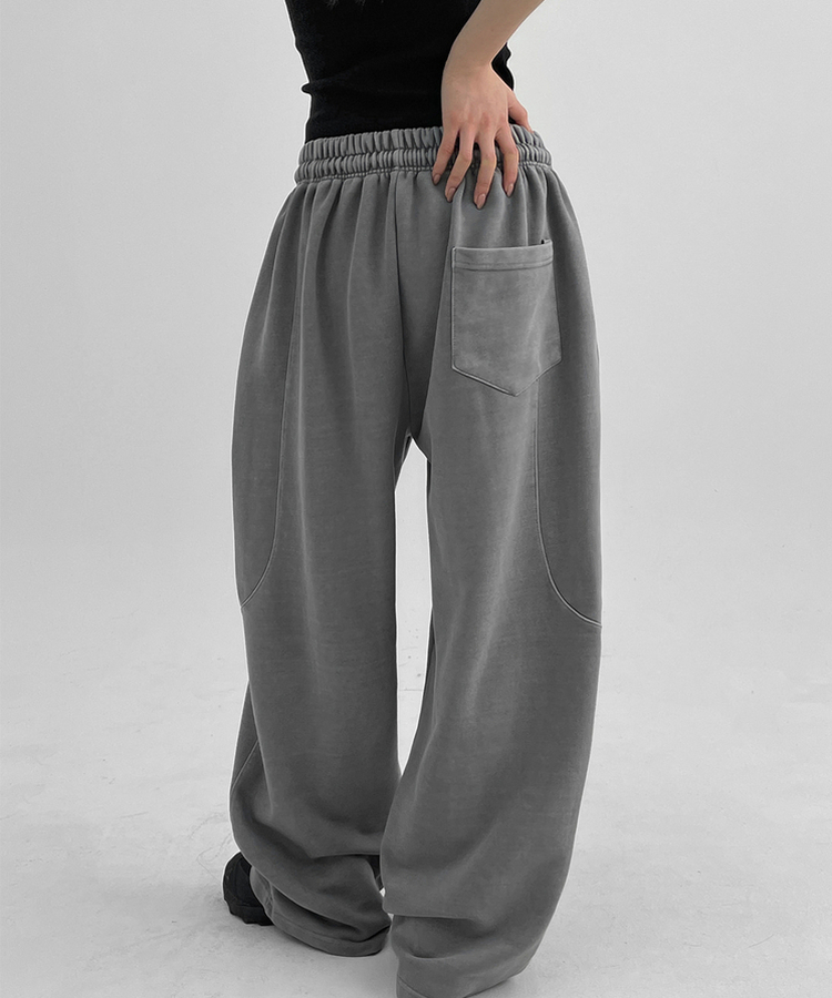 ピグメントカーブバルーンバンディングパンツ GREY
