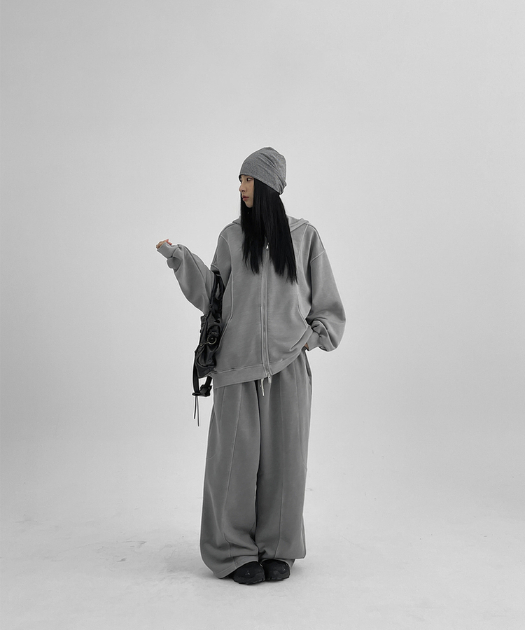 ピグメントカーブバルーンバンディングパンツ GREY