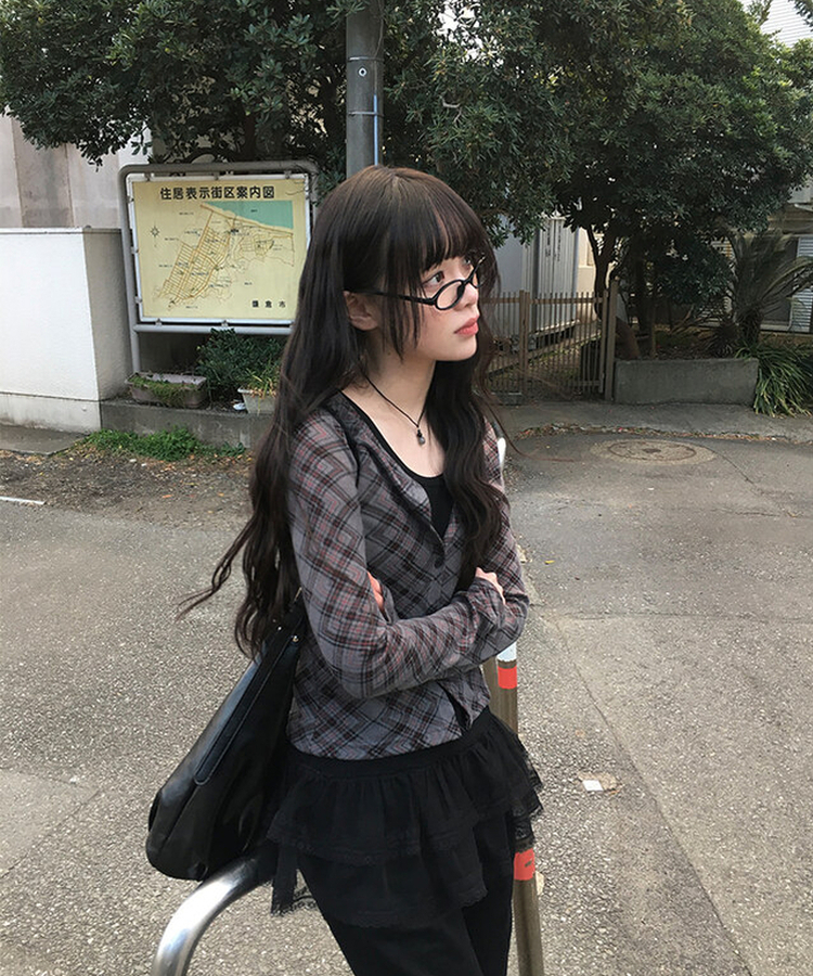 レイヤードレースフリルワンピース BLACK