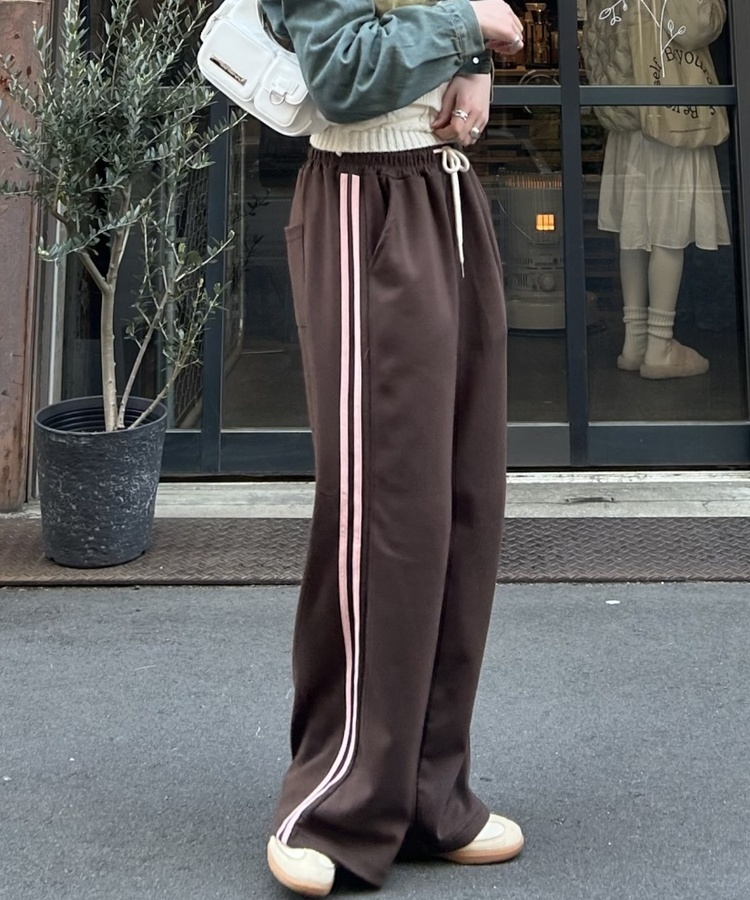 스트릿 트랙 밴딩바지 트레이닝팬츠 (5color) 브라운