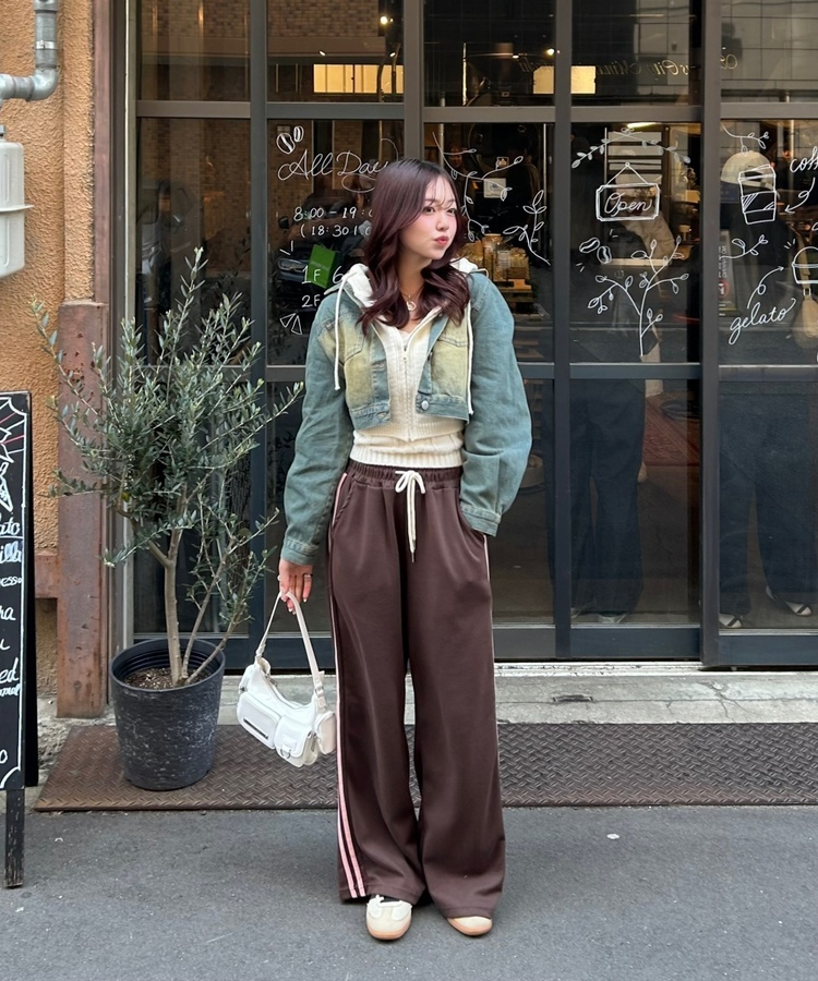 스트릿 트랙 밴딩바지 트레이닝팬츠 (5color) 브라운