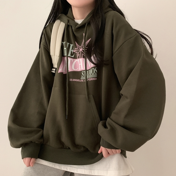 スタジオルーズフィットフード KHAKI