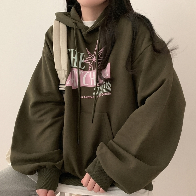 スタジオルーズフィットフード KHAKI