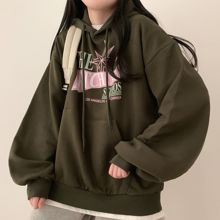 スタジオルーズフィットフード KHAKI