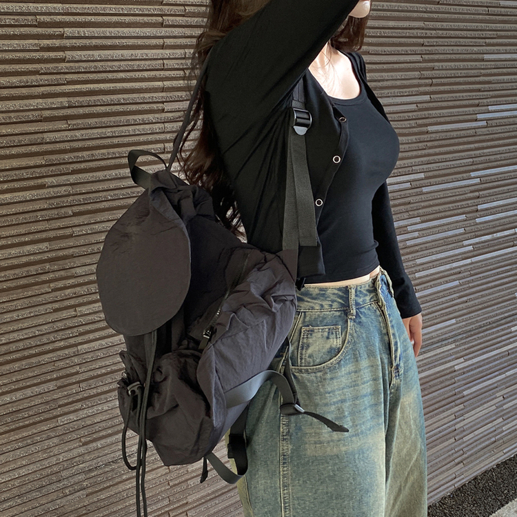 【SET】クロップスリムVネックカーディガン BLACK
