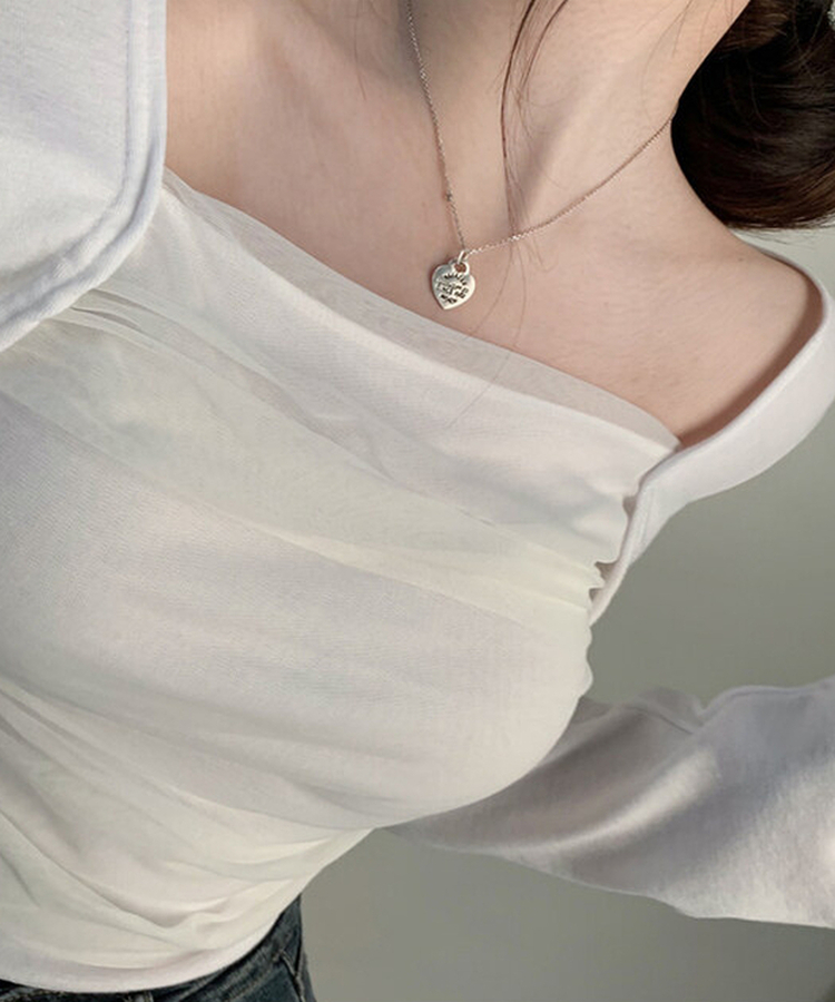 シャーリングボレロTシャツ WHITE