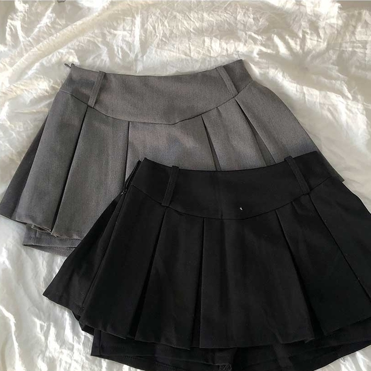 プリーツミニスカートパンツ