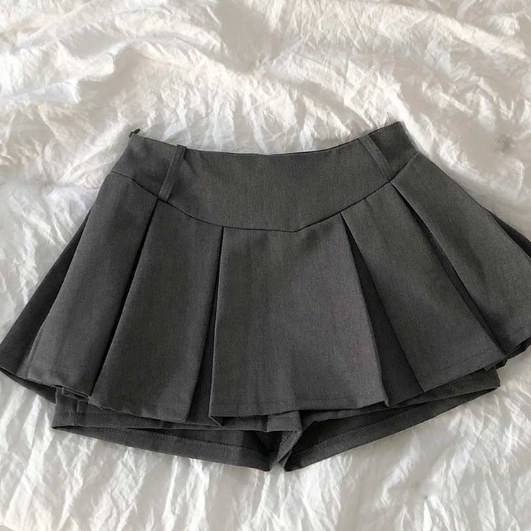 プリーツミニスカートパンツ