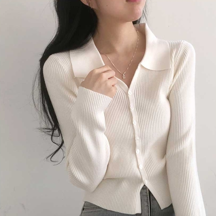 ボタンニットカーディガン(6color) IVORY